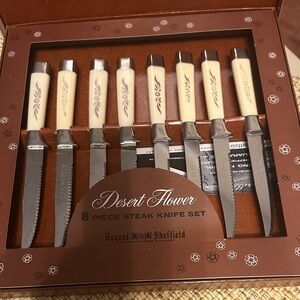 Regent Sheffield Desert Flower Steak Knife Set